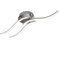MONZANA LED Deckenleuchte 2-4 Flammig modern Deckenlampe Wellenoptik Wohnzimmerlampe 120°Abstrahlwinkel Beleuchtung 3 flammig modern - 