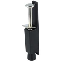 AMIG deurvastzetter / deurvergrendeling - 1x - 165 x 30mm - 45mm slag - voetbediening - zwart - Deurvastzetters