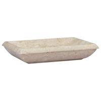 VIDAXL Waschbecken Creme 50x35x10 cm Marmor