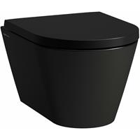 LAUFEN Kartell Wand-WC COMPACT, Tiefspüler, spülrandlos, 490x370X285 mm, Farbe: Schwarz Matt - H8203337160001