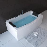 Home Deluxe Whirlpool Badewanne Noor - weiß I Whirlwanne, Pool, Indoor Jacuzzi