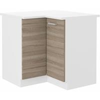 KÜCHEN PREISBOMBE Küchen Eckunterschrank 89x89 cm für das Modell „Dave 240 Eiche Sonoma Trüffel“