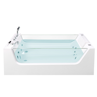 Beliani Whirlpool vrijstaand wit 170 x 80 cm OYON