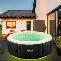In-Outdoor Whirlpool Spa Pool Wellness Massage aufblasbar rund mit LED - 