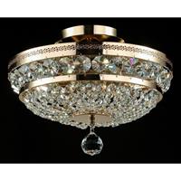 MAYTONI DECORATIVE LIGHTING Klassischer Kronleuchter, Metallrahmen gold, verschiedene Kristalle, excl. 3 X E14 (60W)