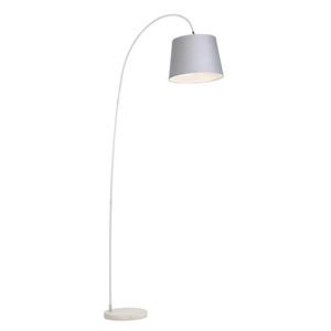 QAZQA Vloerlamp bend - Grijs - Modern - L 800mm