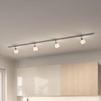 LINDBY Jeanit 1-Phasen-LED-Schiene, silber