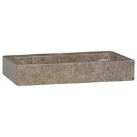 Waschbecken Grau 38x24x6,5 cm Marmor vidaXL - Grau