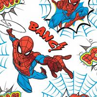 ART FOR THE HOME Disney - Papiertapete - Spiderman Pow! - Blau/Wei℃ - 10mx53cm
