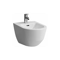 LAUFEN PRO Wand-Bidet, 1 Hahnloch, Eckventile innen, 360x530, ohne seitliches Loch für Wasseranschluss, Farbe: Weiß mit LCC - H8309524003021 - 