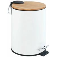 Wenko Kosmetikeimer TORTONA, Easy Close, 3 L, weiß, mattiert - 
