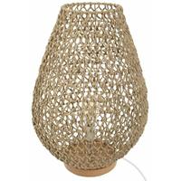 HOMEMAISON Lampe aus Metall, Höhe 55 cm, indischer Sommer, beige - Atmosphera