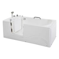 Home Deluxe Seniorenbadewanne Vital M (liegend) mit Linkseinstieg I Pflegebadewanne, Seniorenwanne, Whirlwanne