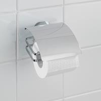 Wenko Turbo-Loc Edelstahl Toilettenpapierhalter Cover, rostfrei, Befestigen ohne bohren - Glänzend - 