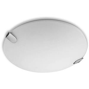 05-LEDS C4 LED Clip Deckenleuchte, Chrom und Glas, 50 cm