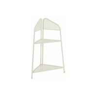 Garden Pleasure MWH Eckregal Ekko beige 100x48x48 cm - platzsparendes, wetterbeständiges Eckregal - 