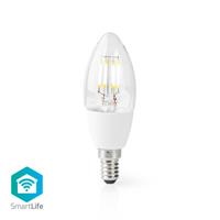 Nedis Wi-Fi Smart LED-Lamp | E14 | C37 | 5 W | 400 lm | Wit