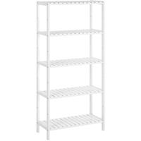 SONGMICS Badkamerplank met 5 niveaus, Wit
