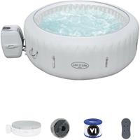 Bestway Aufblasbarer Whirlpool Lay-Z-Spa Paris Para Für 4-6 Personen Rund 196x66 cm mit LED-Beleuchtung - 