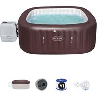 Bestway Aufblasbarer Whirlpool Lay-Z-Spa Maldives Hydrojet Pro Para Für 5-7 Pers. Quadratisch 201x201x80 cm mit LED-Beleuchtung - 