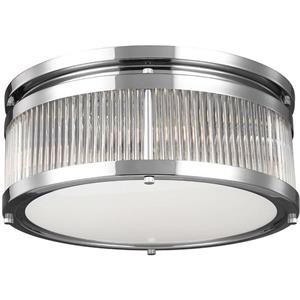 FEISS LED plafondlamp Paulson IP44 chroom Ø 38,1 cm