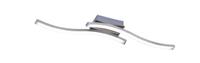 REALITY LEUCHTEN R62472107 ROUTE LED Deckenleuchte Deckenlampe Lampe Stab Wellen Form ca. 2x5 W ca. 56 cm-'SW13071'