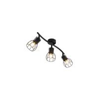 Qazqa Moderne plafondlamp Zwart