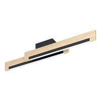 EGLO LED-Deckenleuchte /2 SCHWARZ/EICHEFARBEN 'CAMACHO' (99292)