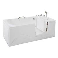 Home Deluxe Seniorenbadewanne Vital M (liegend) mit Rechtseinstieg I Pflegebadewanne, Seniorenwanne, Whirlwanne