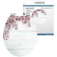 SCHÜTTE Toiletbril met soft-close FLOWERS WOOD MDF hoogglans