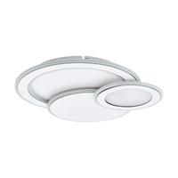 EGLO LED-Deckenleuchte RUND WEISS/CHROM 'MENTALURGIA' (99397)