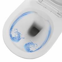 VIDAXL Wand-WC ohne Spülrand Keramik Weiß
