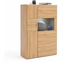 LOMADOX Highboard FERROL-05 Esszimmer Vitrine in Grandson Oak Nb. - B/H/T: 94/139/39cm