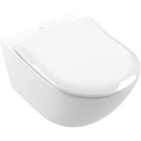 VILLEROY UND BOCH AG Villeroy & Boch Subway 3.0 Tiefspül-WC, wandhängend, spülrandlos, TwistFlush, 370x560 mm, 4670T0, Farbe: weiß-alpin - 4670T001