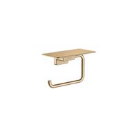 Hansgrohe Addstoris closetrolhouder met planchet brushed bronze