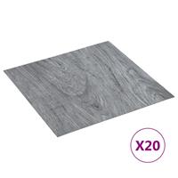 VIDAXL PVC-Fliesen Selbstklebend 20 Stk. 1,86 m² Hellgrau