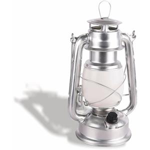 NO NAME LED Petroleum-Laterne “CT-CL Silver“, dimmbar, Batteriebetrieb, Silber