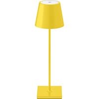 Sigor Gele tafellamp op accu 380mm hoog rond 2.2W 180 lumen 2700K 2200K dimbaar IP54 binnen en buiten