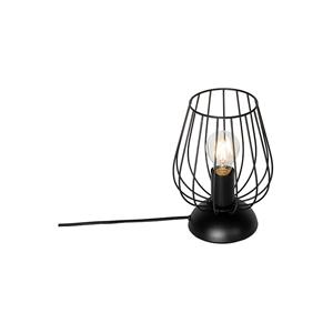QAZQA Tafellamp palica - Zwart - Modern - D 18.5cm
