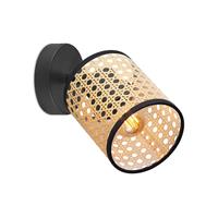 KS Verlichting Home sweet home LED opbouwspot Ratan - naturel/zwart