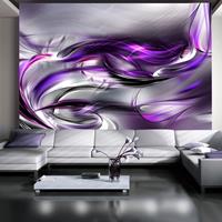 Artgeist Purple Swirls Vlies Fotobehang