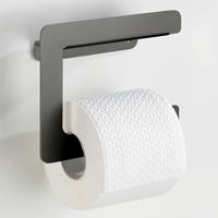 Wenko Toilettenpapierhalter Montella, Aluminium, Wandmontage - Anthrazit