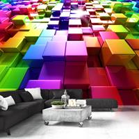 Artgeist Colored Cubes Vlies Fotobehang