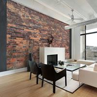 Fototapete Vintage Wall Red Brick cm 300x210 