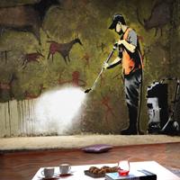 ARTGEIST Fototapete Banksy Cave Painting cm 100x70 