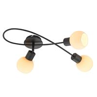 Lindby LED plafondlamp Elaina 3-lamps lang wit
