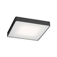 Euluna Plafondlamp Oro van staal en glas, zwart, 35cm