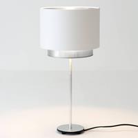 J. Holländer Tafellamp Mattia, Perla Silk wit/zilver