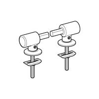 Scharniere passend zu WC-Sitz 574410 598035000 - Geberit