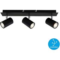 Briloner B-Kartonage Deckenleuchte Run Deckenlampe 3-flammig Spot Schwenkbar Strahler Schwarz - 